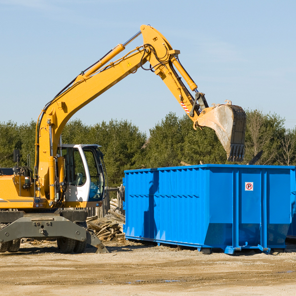 what size residential dumpster rentals are available in Rudyard